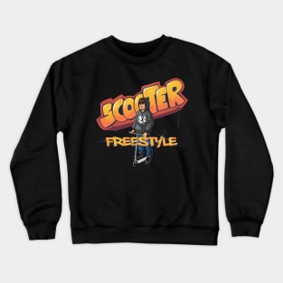 Freestyle scooter graffiti boy Crewneck Sweatshirt